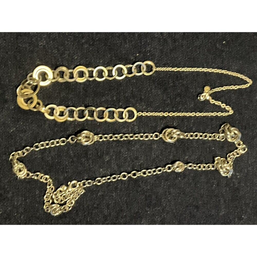 2 Loft Silver Tone Statement Necklaces